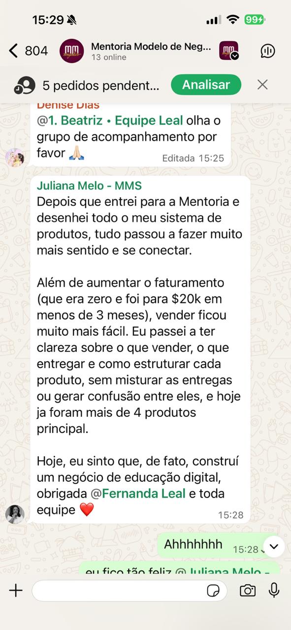 Depoimento Juliana Melo
